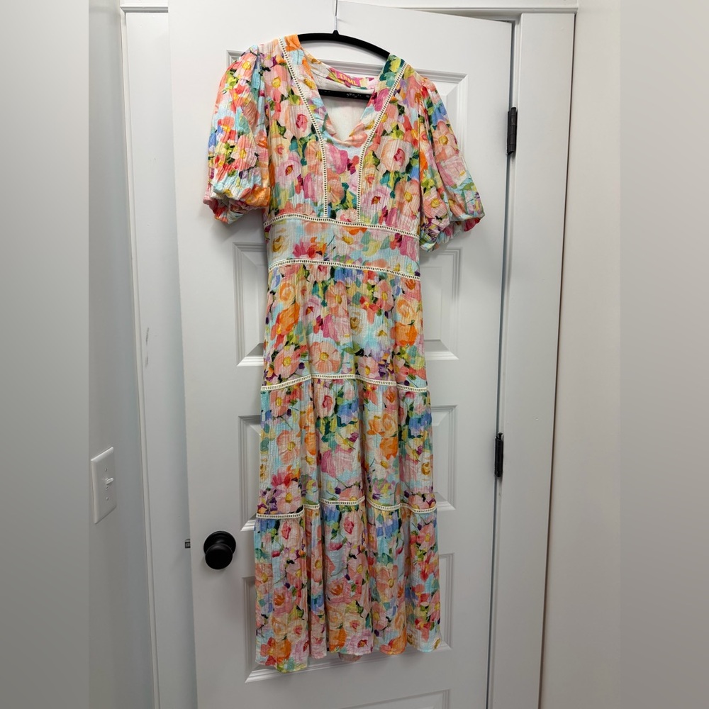 Floral Multicolor Kids Dress
